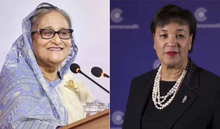 শেখ হাসিনাকে অভিনন্দন জানালেন কমনওয়েলথ মহাসচিব